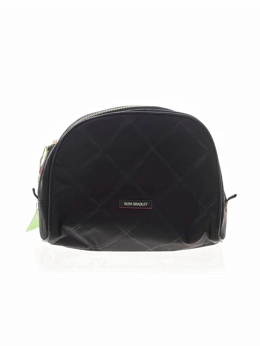 Vera Bradley Preppy Poly Large Cosmetic Bag in Black NWT